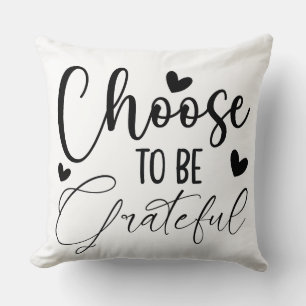 Coussin citation de gratitude