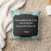 Coussin Citation de Gratitude Rumi Jeu d'oreiller (Couverture)
