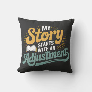 Coussin Citation de la colonne vertébrale de la motivation