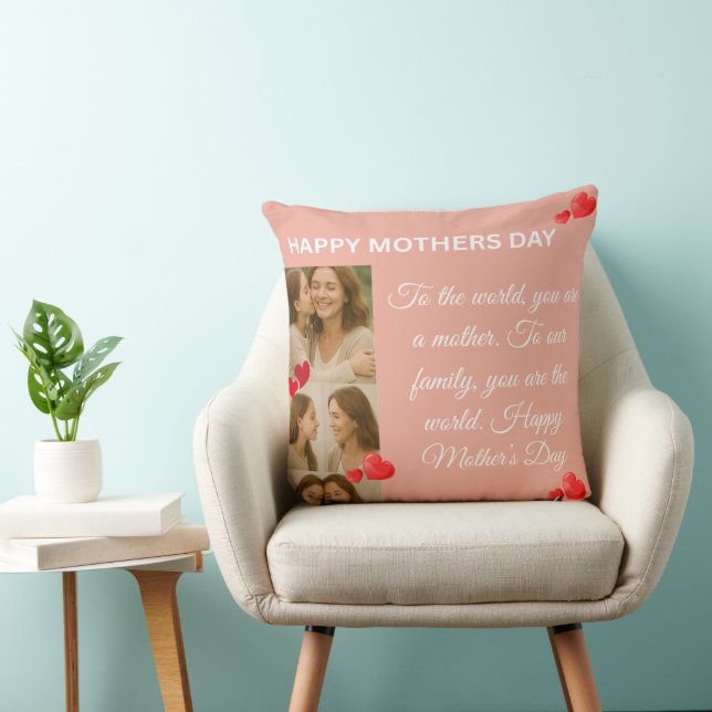 Coussin Citation de la Fête des Mères Élégante Jeter l'ore (Chaise)