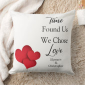 Coussin Citation de la Saint-Valentin : Le temps nous a tr (Couverture)