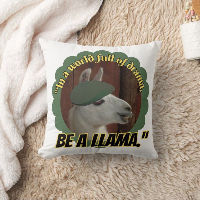 Coussin citation de llama (Couverture)