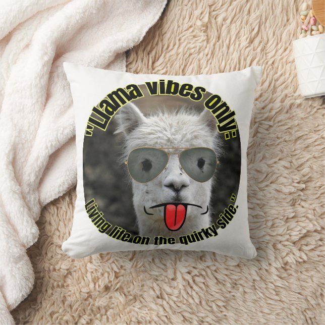 Coussin citation de llama (Couverture)
