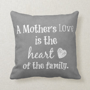 Coussin Citation de maman inspirationnelle