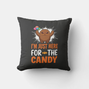 Coussin Citation de monstre de bonbons d'Halloween Design