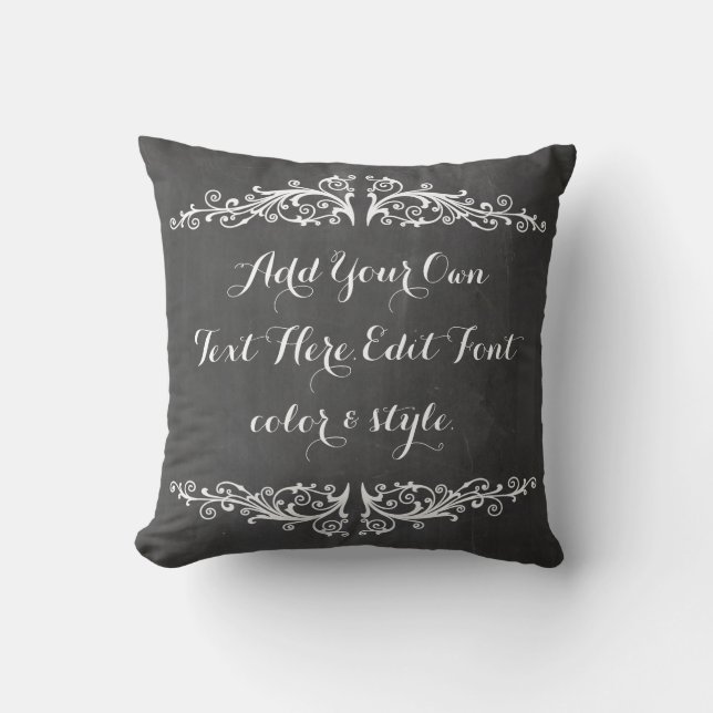 Coussin Citation de motivation de tableau fait sur (Recto)