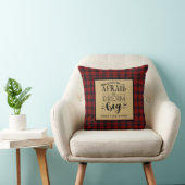 Coussin Citation de motivation inspirée Lumberjack Buffalo (Chaise)