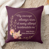 Coussin Citation de Orgueil et Préjugés I - Style Mignon (Couverture)