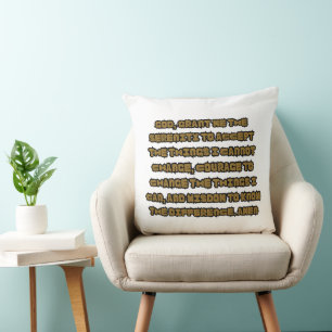 Coussin Citation de prière basée sur la foi