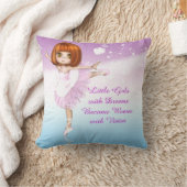 Coussin Citation de rêve Ballerina Little Girls (Couverture)