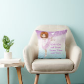 Coussin Citation de rêve Ballerina Little Girls (Chaise)
