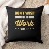 Coussin Citation de succès motivationnel (Couverture)