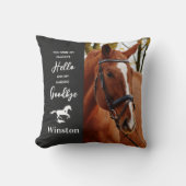 Coussin Citation de sympathie du cheval - Perte du cheval  (Recto)