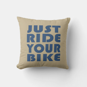 Coussin Citation de VTT motivationnel - Cyclisme drôle