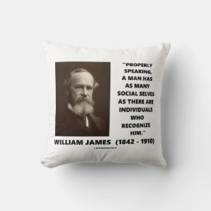 Coussin Citation de William James sur les multiples moi so