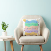 Coussin Citation d'encouragement pour les petits résolveur (Chaise)