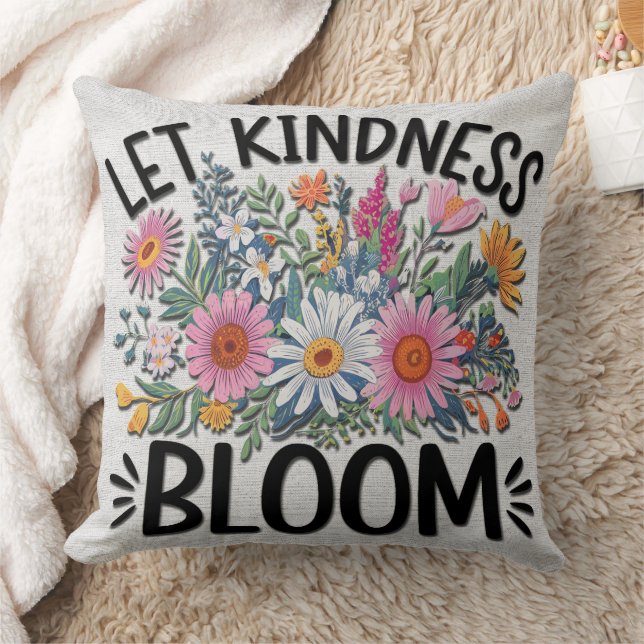 Coussin Citation/Discours/Fleurs Inspirationnels (Couverture)