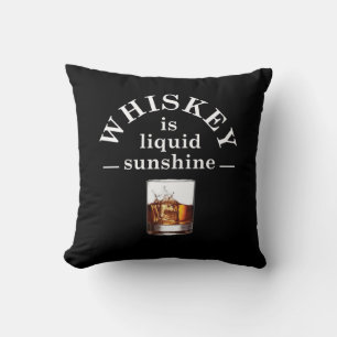 Coussin Citation drôle de boisson Whiskey