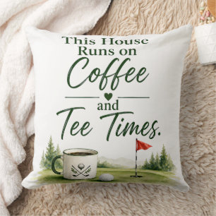 Coussin Citation drôle de golf pour golfeur qui aime le ca