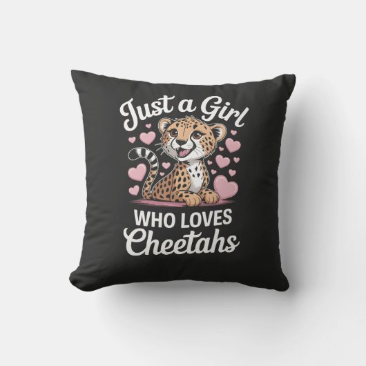 Coussin Citation drôle de guépard (Recto)