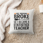 Coussin Citation drôle de professeur de statistiques pour  (Couverture)