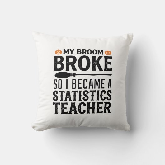 Coussin Citation drôle de professeur de statistiques pour  (Recto)