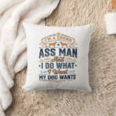 Coussin Citation drôle de propriétaire de chien Design vec (Couverture)