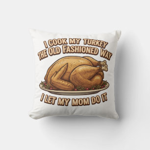 Coussin Citation Drôle De Thanksgiving Je Cuis Ma Turquie