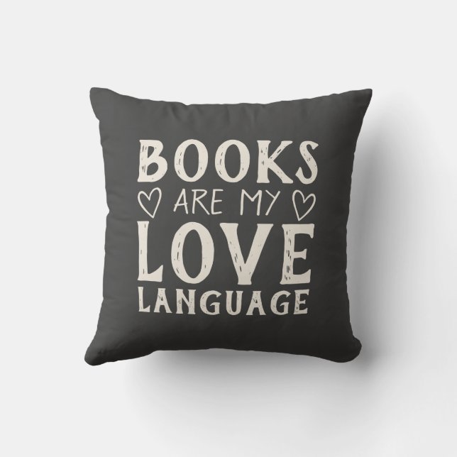 Coussin Citation drôle de typographie au charbon de bois  (Verso)