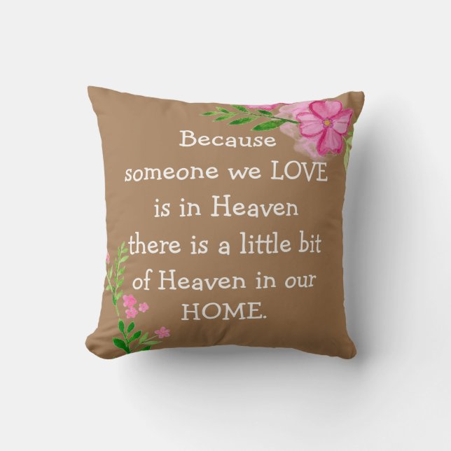Coussin Citation du ciel (Recto)