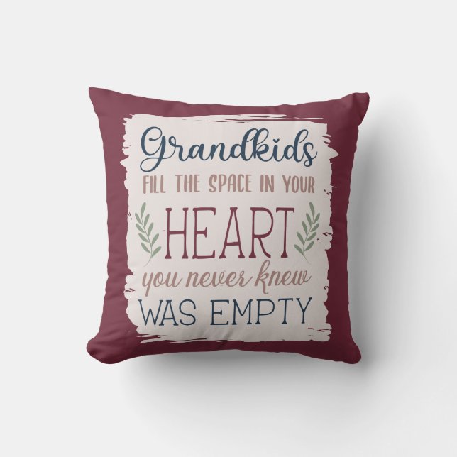 Coussin Citation du jour du grand-parent de Sentimental Ke (Recto)