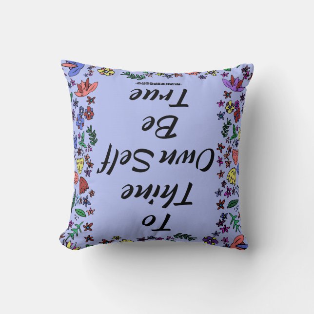 Coussin Citation Être Vrai (Recto)