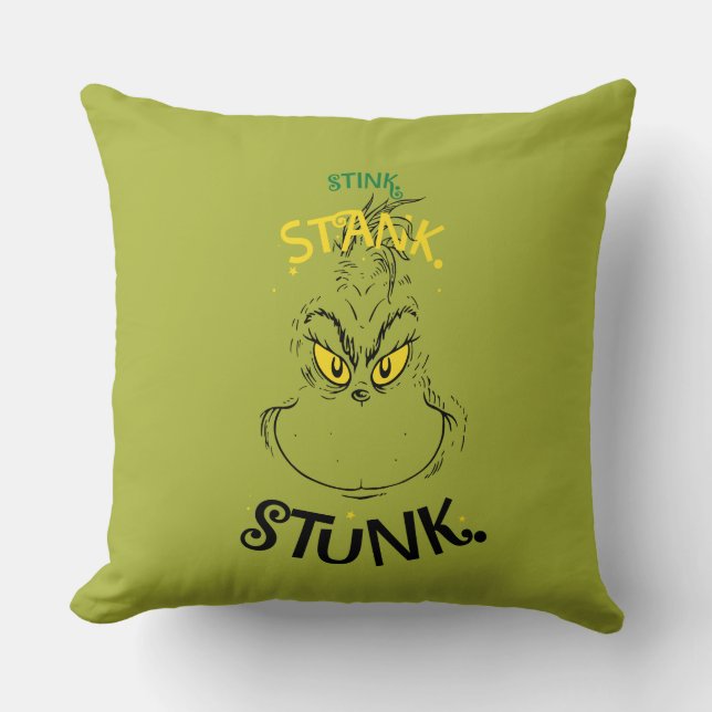 Coussin Citation Grinch Mister Stink Stunk (Recto)