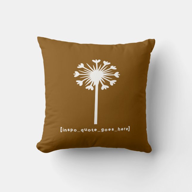 Coussin Citation Inspirante Ici (Recto)