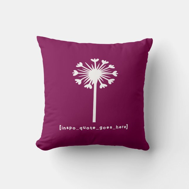 Coussin Citation Inspirante Ici (Recto)