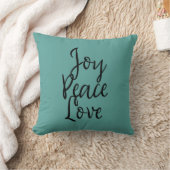 Coussin Citation Inspirante Joie Paix Amour (Couverture)
