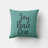 Coussin Citation Inspirante Joie Paix Amour (Verso)