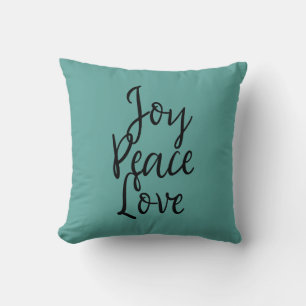 Coussin Citation Inspirante Joie Paix Amour