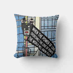 Coussin Citation Inspirante sur la Puissance de l'Amour en