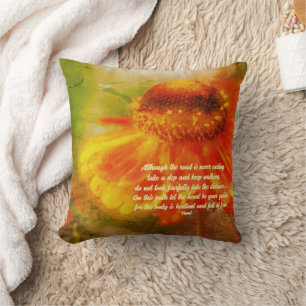 Coussin Citation Inspirante Zinnia Que Votre Cœur Soit Vot