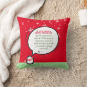 Coussin Citation mathématique du Nouvel An du Pingouin mûr (Couverture)