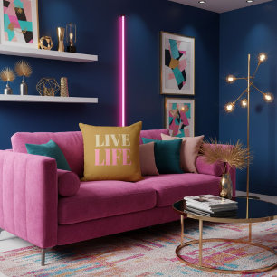 Coussin Citation motivante encourageant la positivité