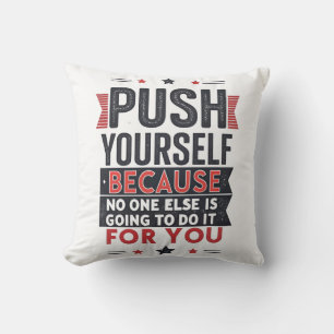 Coussin Citation motivante pour se dépasser
