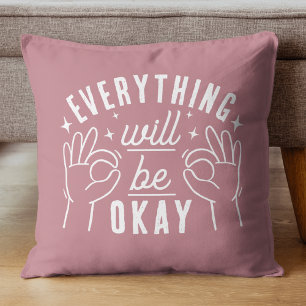 Coussin Citation Motivante Tout Ira Bien