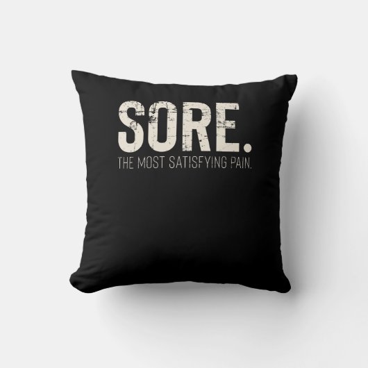 Coussin Citation Motivationnelle de fitness Gym Workout (Recto)