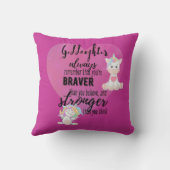 Coussin Citation Motivationnelle Dogue Dogue Unicorn Rose (Verso)