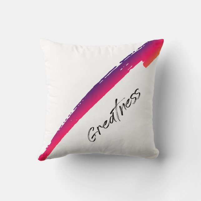 Coussin Citation Motivationnelle Vibrante Lancer l'oreille (Verso)