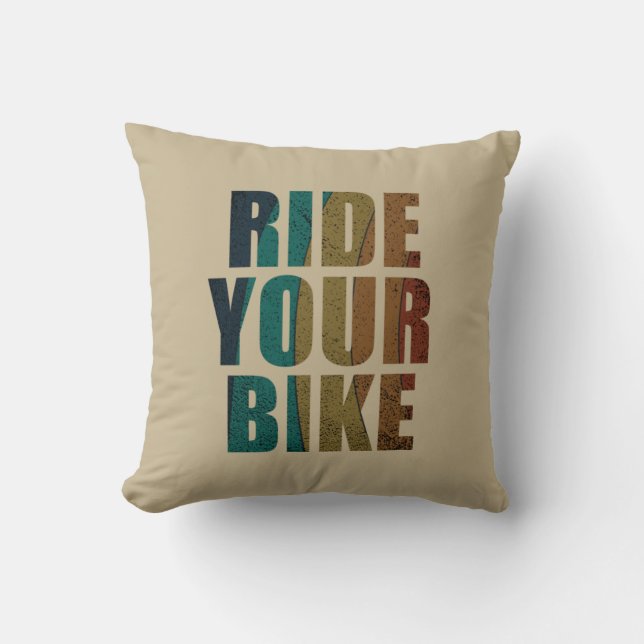 Coussin Citation motivationnelle VTT (Recto)