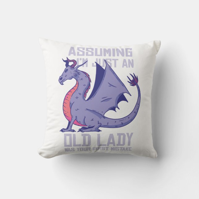 Coussin Citation Old Lady Dragon (Recto)