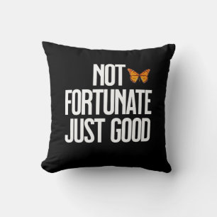 Coussin Citation Papillon Monarch 'Pas De Chance, Simpleme